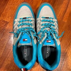 Tommy Hilfiger Men's Teal and Gray Sneakers